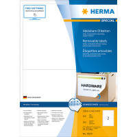 Herma Etiketten ablösbar 199,6 x 143,5 mm weiss 100 Bl 200 Etik. LaserInkCopy