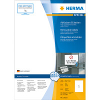 Herma Etiketten ablösbar 210 x 297 mm weiss 100 Bl 100 Etik. LaserInkCopy