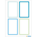Beschriftungsetiketten 52x82 mm Blau/Grün,...
