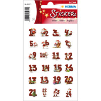 Herma Sticker DECOR Weihnachten Lebkuchenzahlen 3 Bl