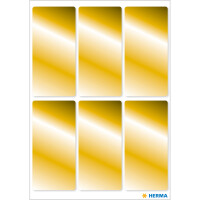 Herma Etiketten permanent haftend 26 x 54 mm gold 3 Bl 18 Etik. Handbeschriftung