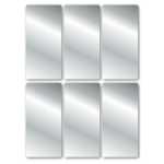 Silberetiketten 26 x 54 mm, permanent haftend