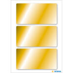 Goldetiketten 34 x 67 mm, permanent haftend