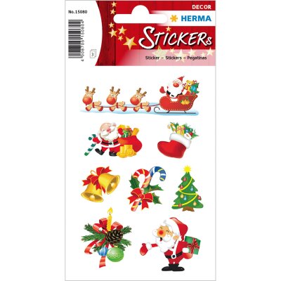 Herma Sticker DECOR Weihnachten Santa Claus 3 Bl