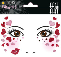 Herma Sticker FACE ART Love 1 Bl