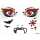 Herma Sticker FACE ART Vampir 1 Bl