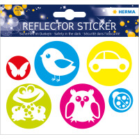 Herma Reflektorsticker Folie Kreise 1 Bl 6 Sticker