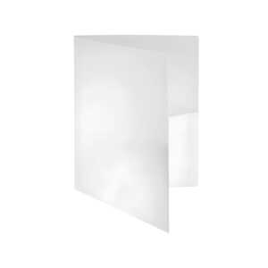 FSY Broschüren-Mappe runde Taschen, Standard, weiß, neutral, 1 Stück