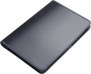 FSY Reißverschluss-Portfolio, A3, PP antrazit transluzent, Zip grau