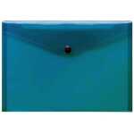 FSY Sichttasche, A4, Druckknopf, Transparent, blau,...