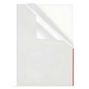 Sichthülle, PP, A4, farblos, Indexstreifen rot, 4250037428728