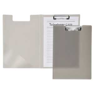 FSY Klemmbrett-Mappe, Transparent, rauchtopas, Neutral, 1 Stück