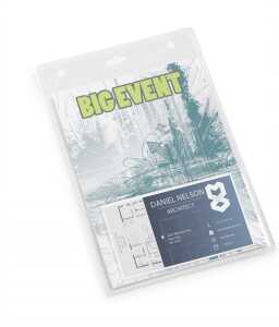 Durable Namensschild A6 Hochformat tr ohne Befestigung