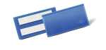 Durable Etikettentasche 100x38mm d.bl 50St selbstklebend
