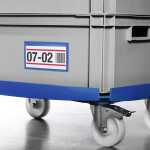 Durable Etikettentasche 150x67mm d.bl 50St selbstklebend