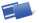 Durable Etikettentasche A6 d.bl 50St selbstklebend Querformat