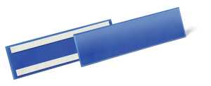 Durable Etikettentasche 1/3 A4 d.bl 50St selbstklebend Querformat