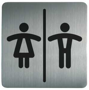 Durable Piktogramm Damen&Herren si 150x150mm aus Aluminium