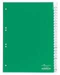 Durable Ordnerregister für A4 25tlg gn umschweißte Tabe