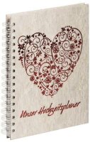 Pagna Pagna Hochzeitsplaner 170x240 mm, sweet heart, rot,...