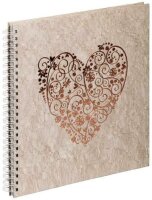 Pagna Hochzeit Spiralalbum 31x32cm sweet heart 40S gold