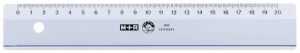 Bürolineal 20cm. Kunststoff. breit. geprägte Skala. im Polybeutel 10er