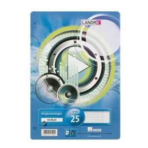 Ringbucheinlagen A4, 50 Blatt, 70 g/m², 4fach gelocht, Lineatur 25