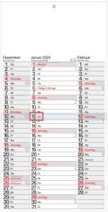 2027  GÜSS 3-Monatskalender mit Platz für Eintragungen
