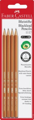 Faber Castell Bleistift 1117 HB 4St BK