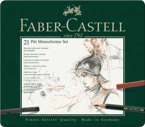Faber Castell Monochrome Pitt 21er Set
