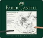 Faber Castell Kohle Charcoal Pitt Set 24-teilig