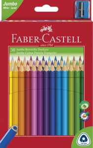 Faber Castell Buntstift Dreikant Jumbo 5,4 mm 30er Etui