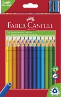 Faber Castell Buntst. Dreikant Jumbo 30er Kartonetui