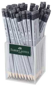Faber Castell Bleistift Grip 2001 Gummitip HB Köcher 1x72