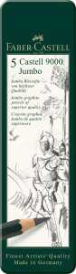 Faber Castell Bleistift 9000 Jumbo grün 5er