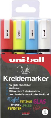 UNI-BALL Marker UNI CHALK MARKER PWE-5M 4x