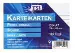 TSI Karteikarten A7 liniert 100er Pg.