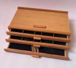 CMI Holzkasten 3 Etagen ca. 40 cm x 24,3 cm x 7,9 cm Buche