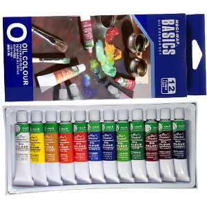 CMI Ölmalfarben 12er Set - 12 x 12 ml / Tuben