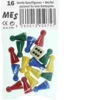 KOH Spiel  Brettspiel 16 Ersatzfiguren + 1 Würfel