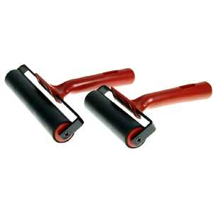 CMI Farbwalze - Gummiwalze /Linolwalze 15 cm Metallgriff