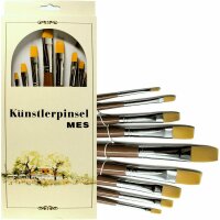 KOH Pinsel Set 9er golden Synthetikhaar Flachpinsel