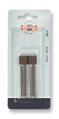 KOH Minen- 0,5 x 60 mm Feinminen für Druckbleistifte - Gradation B - im 12er Pack