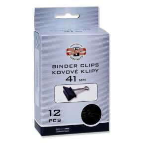 KOH Maulklammern Metall - schwarz / 41 mm im 12er Pack