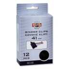 KOH Maulklammern Metall - schwarz / 41 mm im 12er Pack