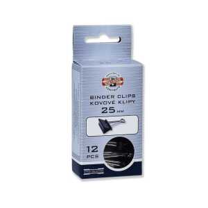 KOH Maulklammern Metall - schwarz / 25 mm im 12er Pack