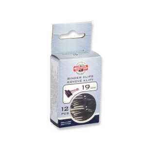 KOH Maulklammern Metall - schwarz / 19 mm im 12er Pack