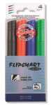KOH Flipchart-Marker Rundspitze 2-5 mm 4er-Set