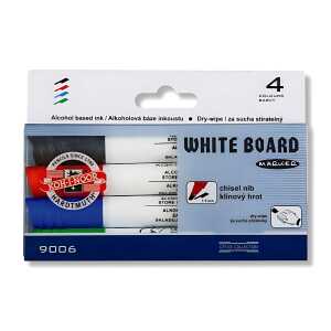 KOH White-Boardmarker - Keilspitze 1-5 mm , im 4er Pack