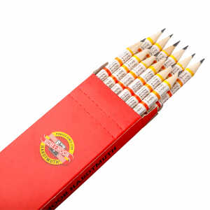 KOH Bleistifte 1 x 1 Gradation HB mit Radiergummi 12er